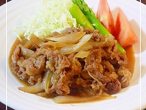 牛肉のしょうが焼き